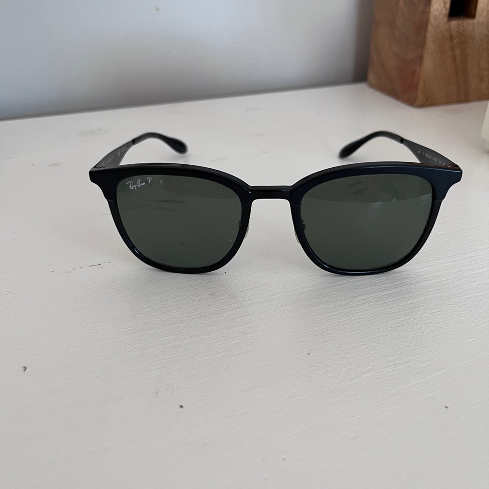 Ray-Ban Black and Green Sunglasses - Picture 5 of 6